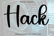 Hack, a Script Font by FreshTypeINK (Thumbnail 1 of 6)