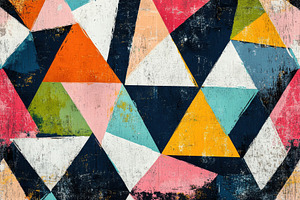 Abstract Geometric Triangle Pattern, a Photo by Pixeness Studio