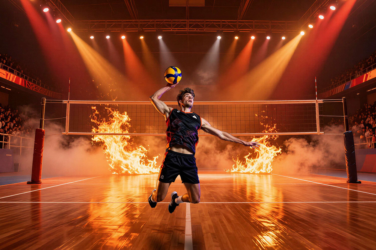 Volleyball Spotlight Backdrops, a Background Graphic by 3Motional (Photo 5 of 15)