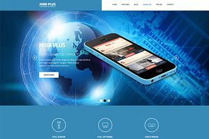 Mobi Plus PSD Website Template