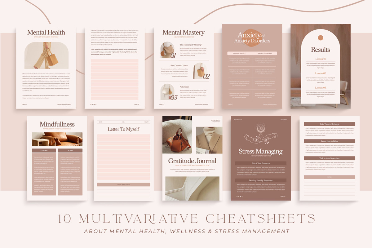 Wellness Workbook Creator | CANVA PS, a Magazine Template by Eviory (Photo 16 of 45)