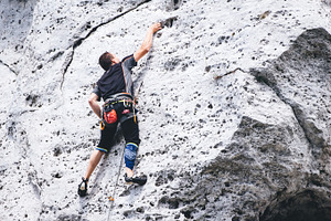 Climbing rocks