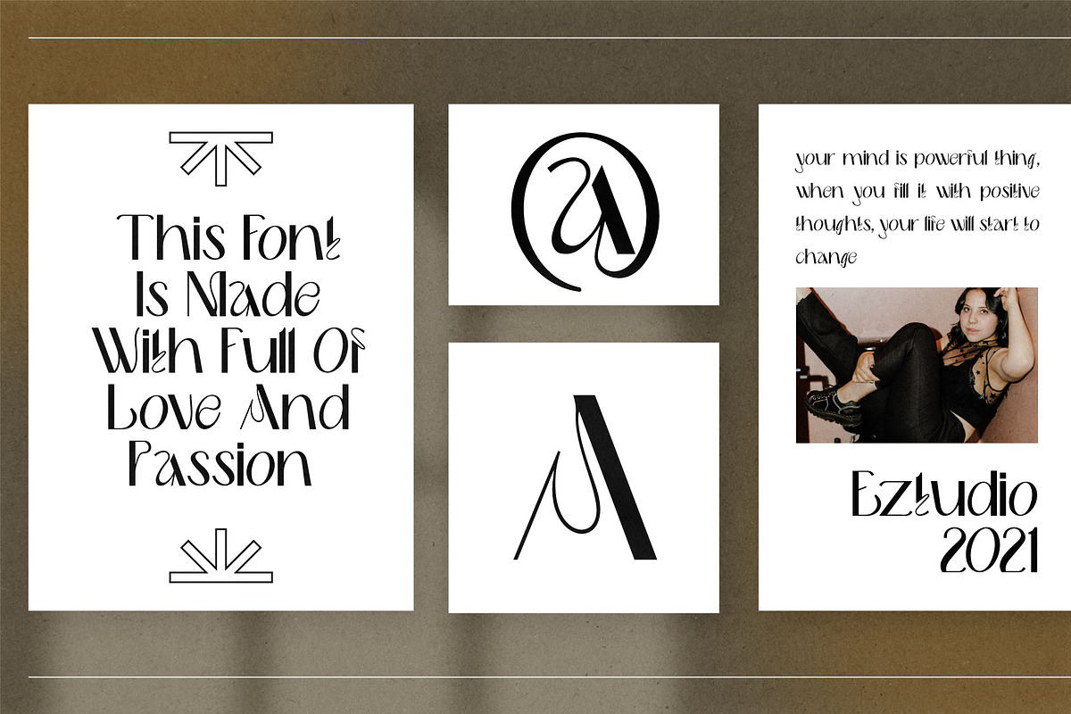 Delmera - Retro Font, a Sans Serif Font by Eztudio (Photo 2 of 12)
