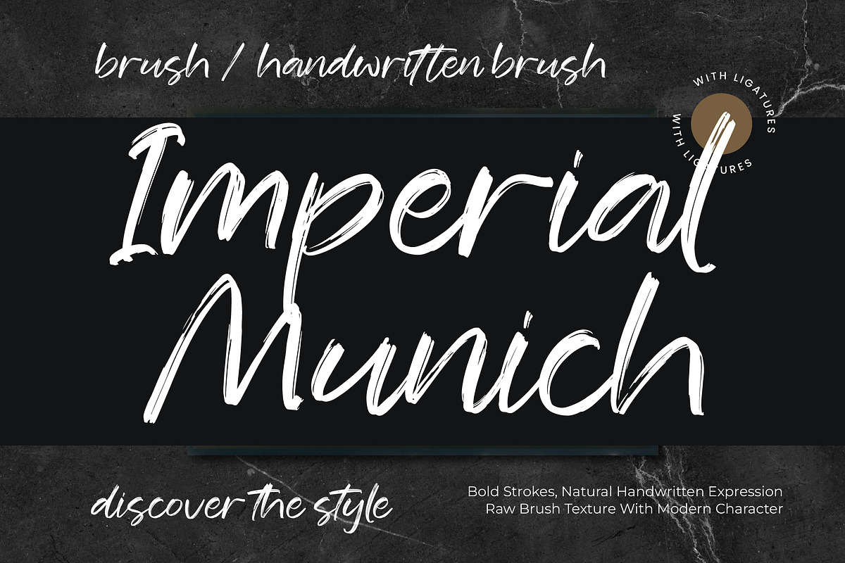 Imperial Munich, a Handwritten Font by operatype.co (Photo 1 of 8)