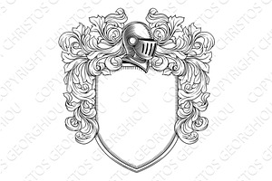 Coat Of Arms Crest Knight Medieval