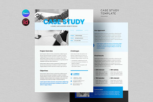Case Study Flyer | Canva & InDesign, a Flyer Template by HiveArts