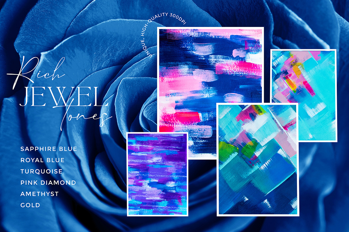 Jewelled Tones Abstract Backgrounds, a Texture Graphic by Carla Fern Designs (Photo 3 of 9)
