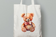 Teddy Bear Clipart. AI, an Animal Illustration by BonbonnyDesigns (Thumbnail 5 of 5)