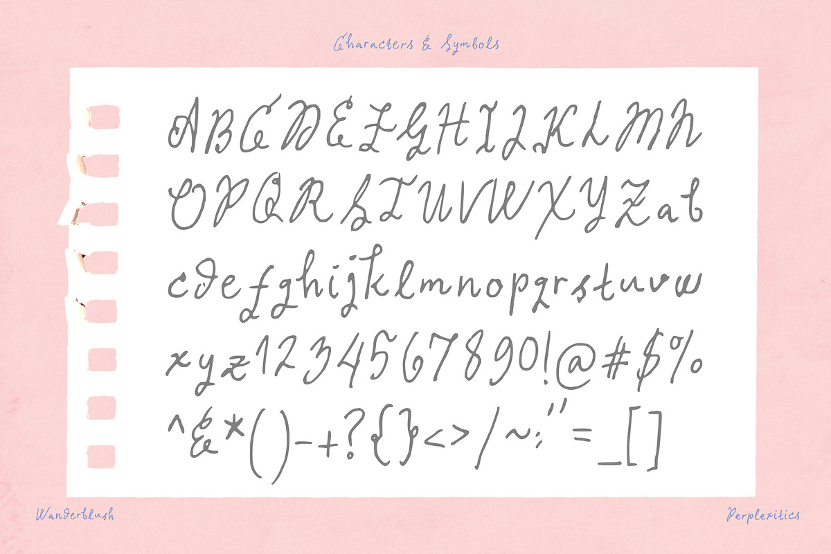 Wanderblush Adorable Handwritten, a Handwritten Font by Perplexitics (Photo 10 of 10)