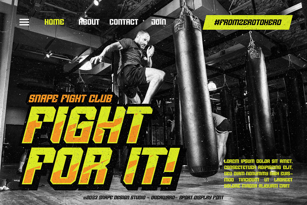 Overward - Sport Font, a Sans Serif Font by Snape Design Studio (Photo 4 of 5)