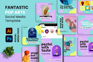 Creata - Pop Art   Instagram Post, a Social Media Template by Dhabee