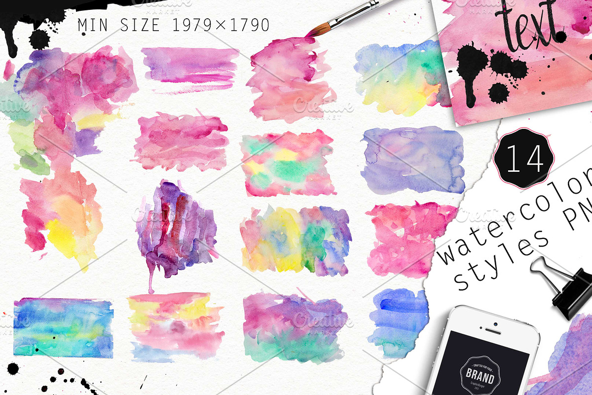 Over 120PNG watercolors, an Illustration by Alisa Mikibith Art (Photo 11 of 15)