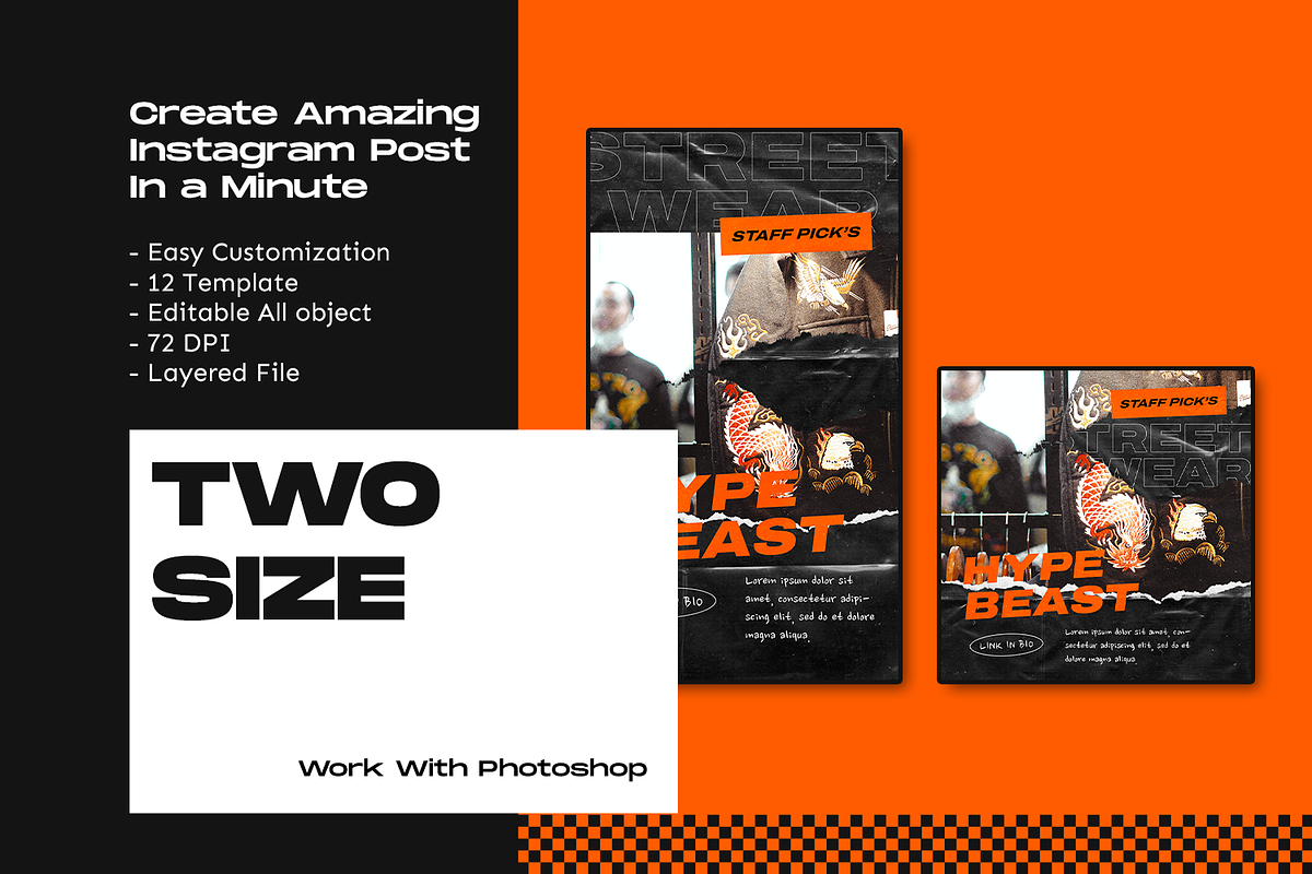 Contus Hypebeast Instagram Template, a Social Media Template by Shinra Labs (Photo 4 of 5)