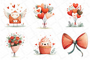 Cute Valentines Clipart Bundle, an Illustration by DreamPrint404 (Thumbnail 6 of 6)