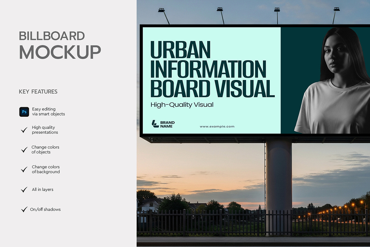 Advertising Stand Billboard Mockup, a Product Mockup by graphypix (Photo 2 of 4)