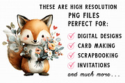 Watercolor Valentine Forest Animals, a Graphic by Libby Wishes (Thumbnail 7 of 7)