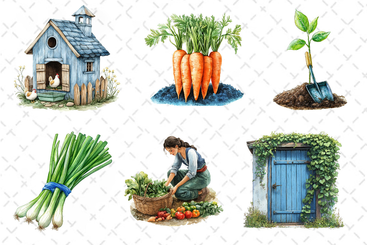 Summer Farming Time Clipart, an Illustration by Dream Creation (Photo 3 of 6)