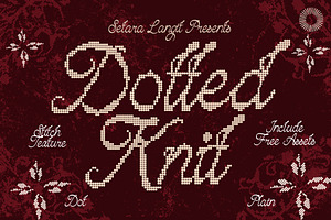Dotted Knit - Embroidery Script