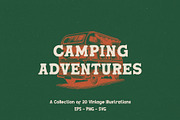 Camping Adventures - Illustrations, an Object Illustration by elliazidi.designs (Thumbnail 1 of 6)