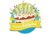 7 birthday colorful label, a Graphic by Propylparaben (Thumbnail 5 of 8)