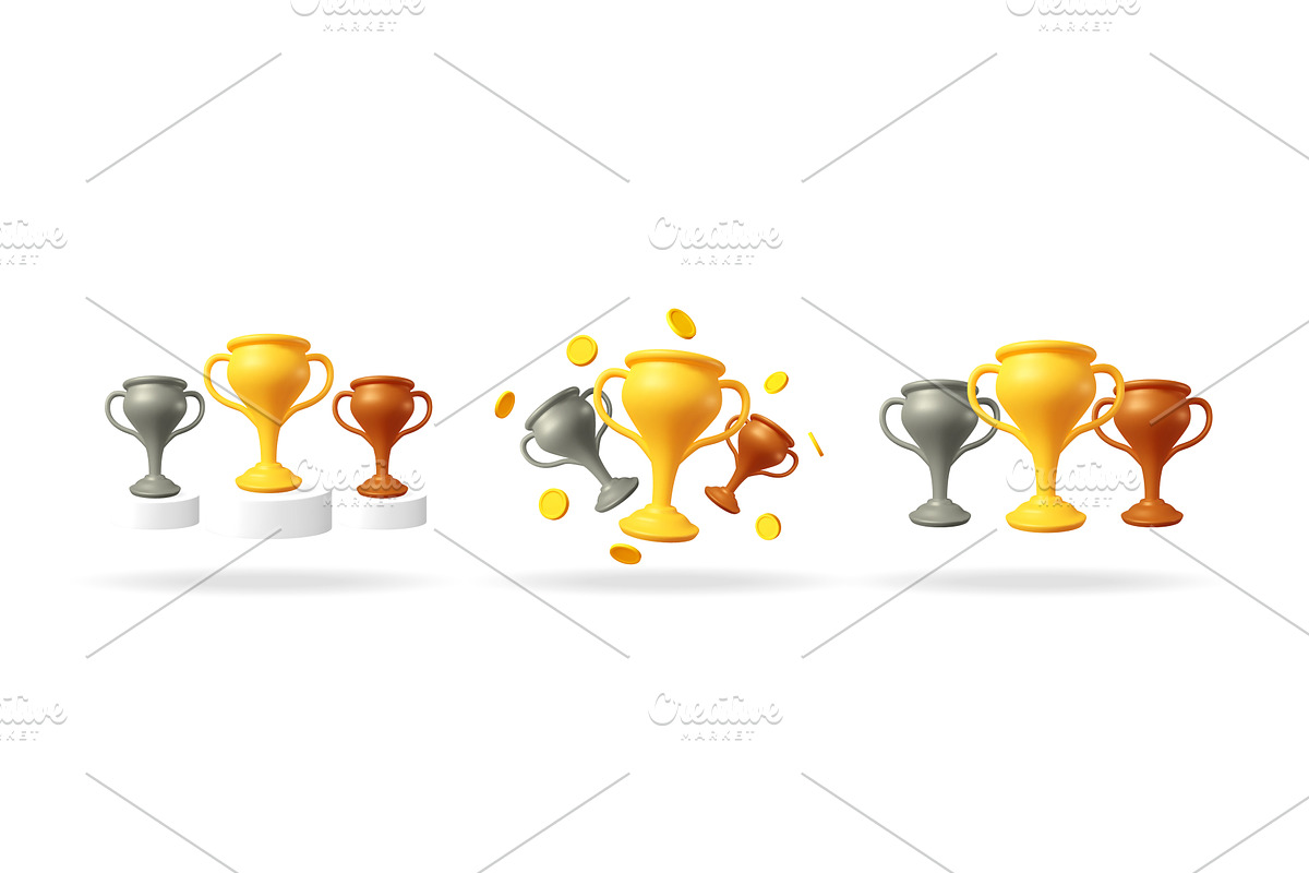 Set of 3d vector illustrations of, an Object Illustration by Abscent