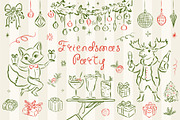 Hand Drawn Christmas Quirky Clipart, a Seasonal Illustration by Ayya Studio (Thumbnail 7 of 12)