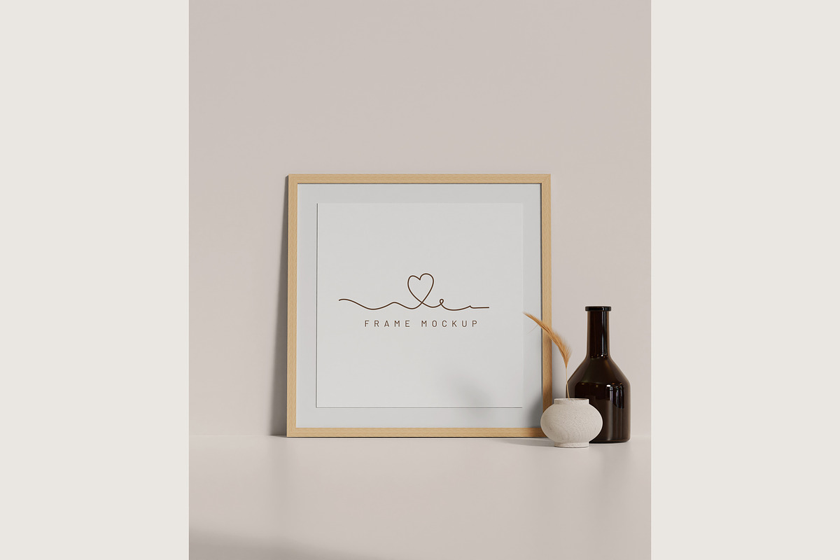 Aesthetic frame mockup, a Product Mockup by mockupocka (Photo 6 of 14)
