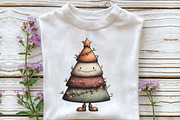 Whimsical Christmas Tree Clipart, an Illustration by CraftArtStudio (Thumbnail 4 of 6)