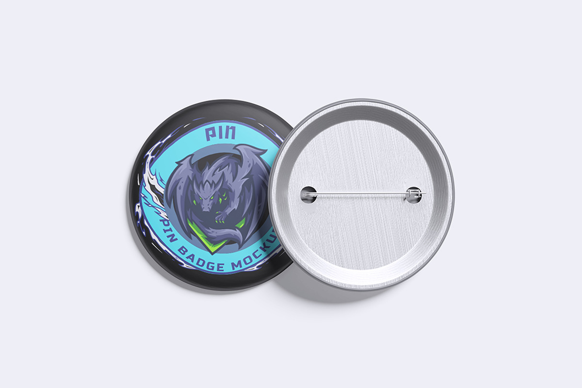 Plastic Badges Mockup, an Advertising Mockup by Creative_A23 (Photo 1 of 4)