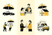 Insurance Drawing Illustration, a Solid Icon by Vectors Market (Thumbnail 5 of 9)