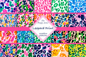 Seamless Leopard Print Patterns