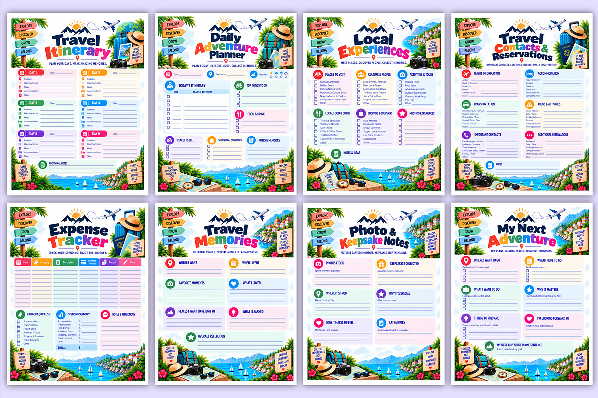 Wanderlust Planning Journal | Travel, a Stationery Template by Mustafiz (Photo 5 of 5)