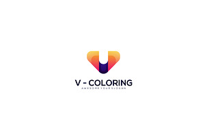 Professional Letter V gradient Logo, a Branding & Logo Template by OmerStudio