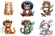 Quirky Cats Sublimation, an Illustration by DreamArtGraphic (Thumbnail 5 of 5)