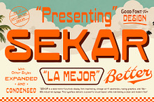 SEKAR — Retro Display Font