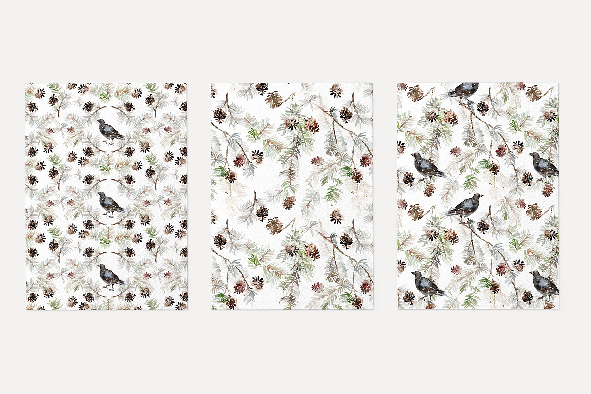 Winter Landscape Watercolour Creator, a Card Template by Karma (Photo 8 of 15)