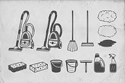 Set of Vintage Cleaning Emblems, a Branding & Logo Template by AkimD (Thumbnail 3 of 4)