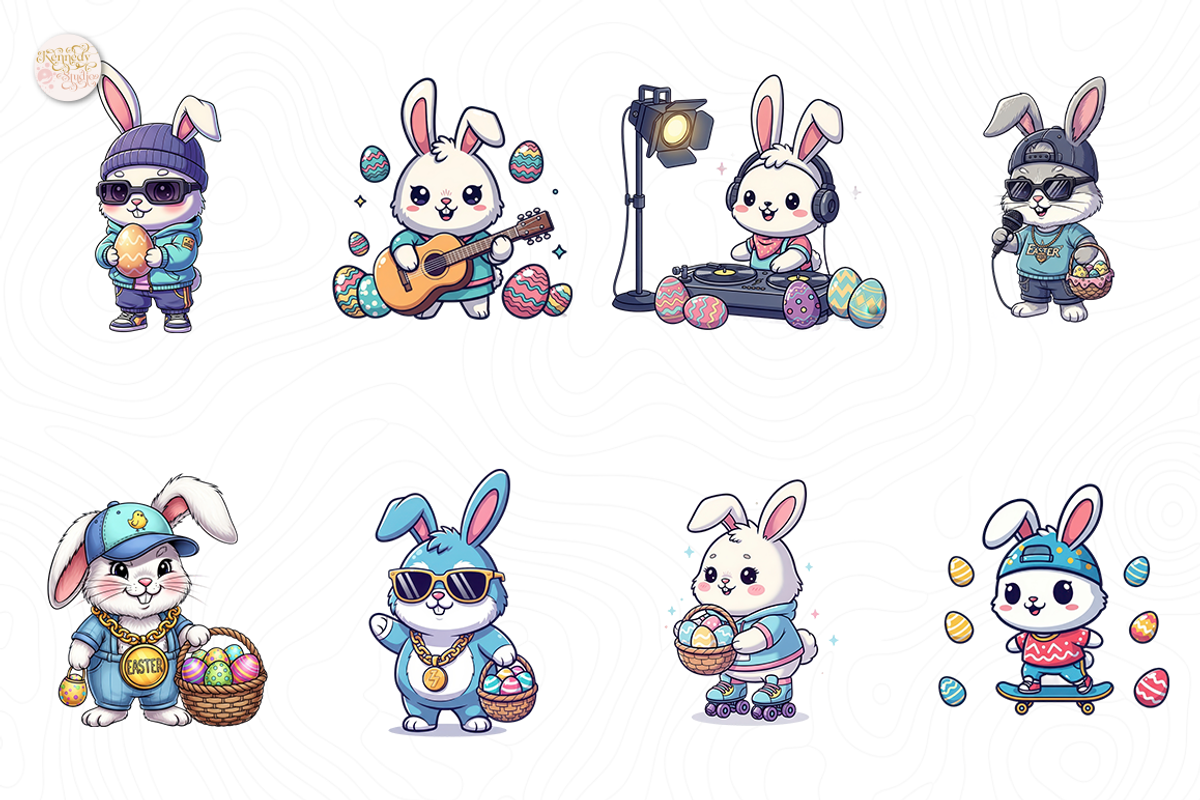 Hip Hop Bunny PNG Clipart, Urban., an Animal Illustration by KennedyStudio (Photo 2 of 5)
