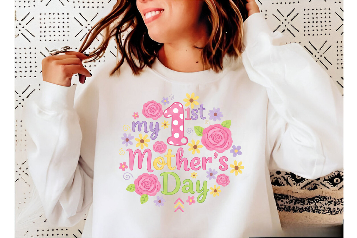 My First Mother's Day Png,Mommy Png,, an Illustration by Designking (Photo 1 of 6)
