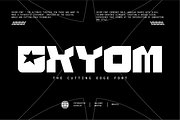 VB Oxyom - Futuristic Font, a Sans Serif Font by VALIANTBROTHA (Thumbnail 1 of 9)