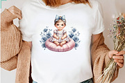Baby Girl Clipart PNG Bundle, a Seasonal Illustration by CreationArt (Thumbnail 6 of 7)