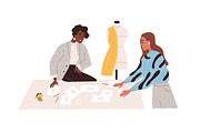Designers creating clothing set, a Person Illustration by Good Studio (Thumbnail 2 of 8)