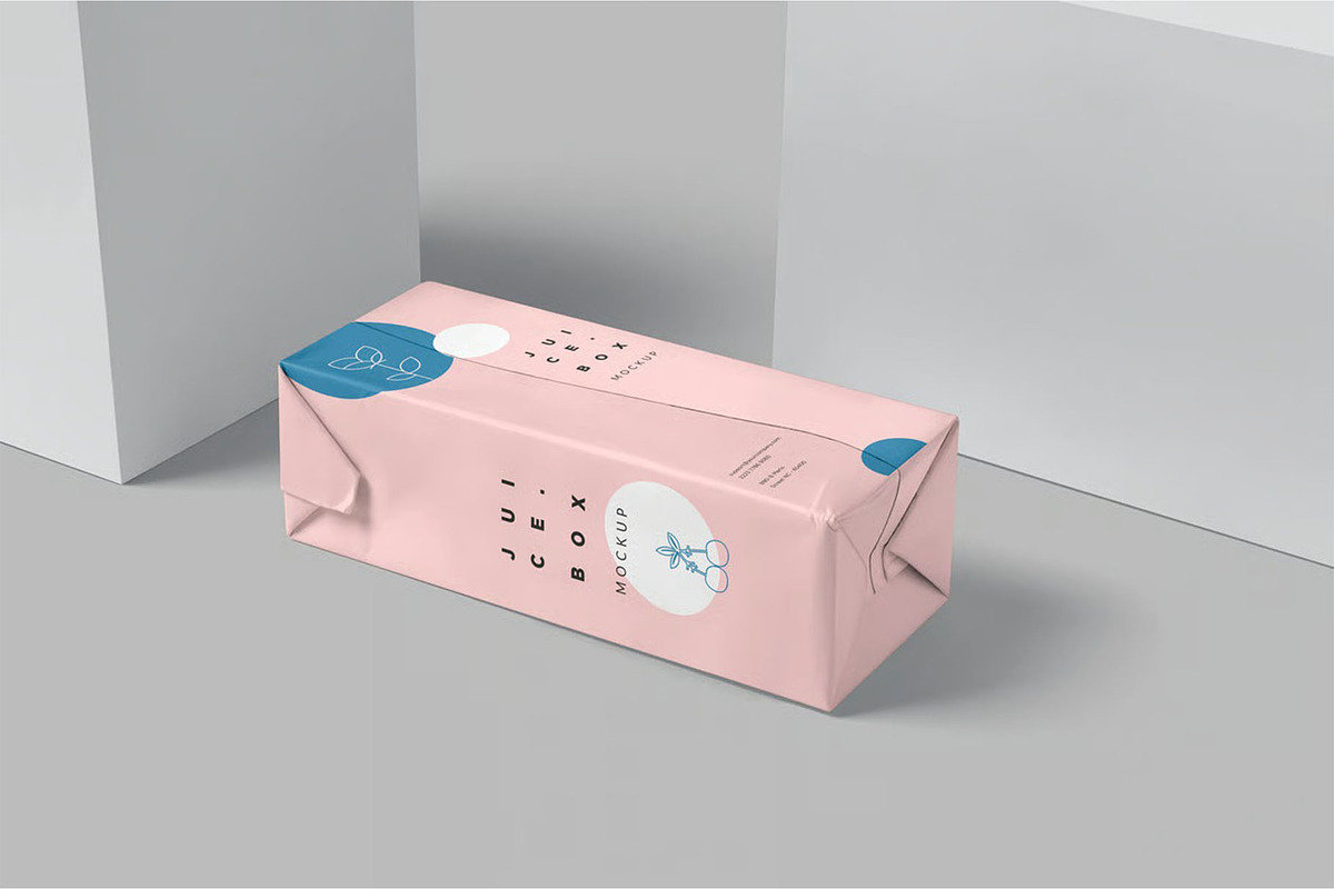 Rectangular Juice Box Mockups, a Product Mockup by megostudi0 (Photo 6 of 6)