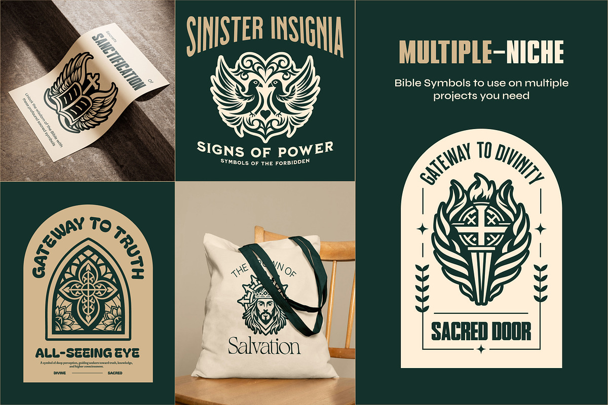 Scripture Symbols Set, a Solid Icon by Creative Stall (Photo 3 of 10)