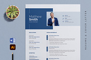 Resume/CV | Word, a Resume Template by Pixelpick (Thumbnail 1 of 4)