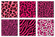 Hot Pink Animal Print Patterns, a Texture Illustration by Dream Creation (Thumbnail 2 of 7)
