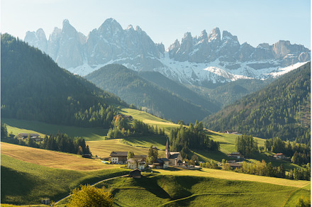 Visit Italy. Framed by towering