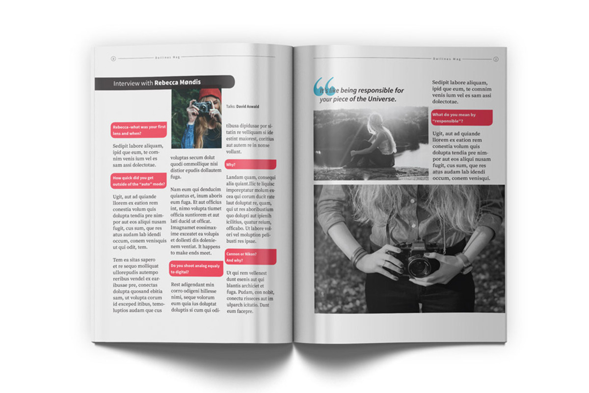 Lifestyle Magazine Template, a Magazine Template by TeddyGraphics (Photo 12 of 19)
