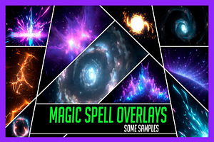 230 Magic Spell Overlay Effects