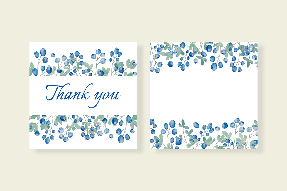 Watercolor wedding invitation set, an Invitation Template by Idressart (Photo 2 of 7)